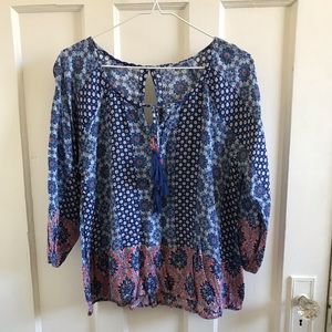 Abercrombie floral blouse
